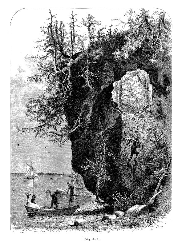 仙女拱门，麦基诺岛，密歇根州|美国历史插图